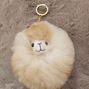 Alpaca Fluffy Keyring