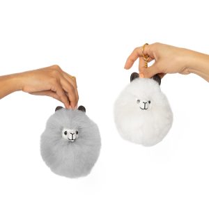 Alpaca Fur Keyring- Royal Alpaca Fur Handmade Stuffed Keyring