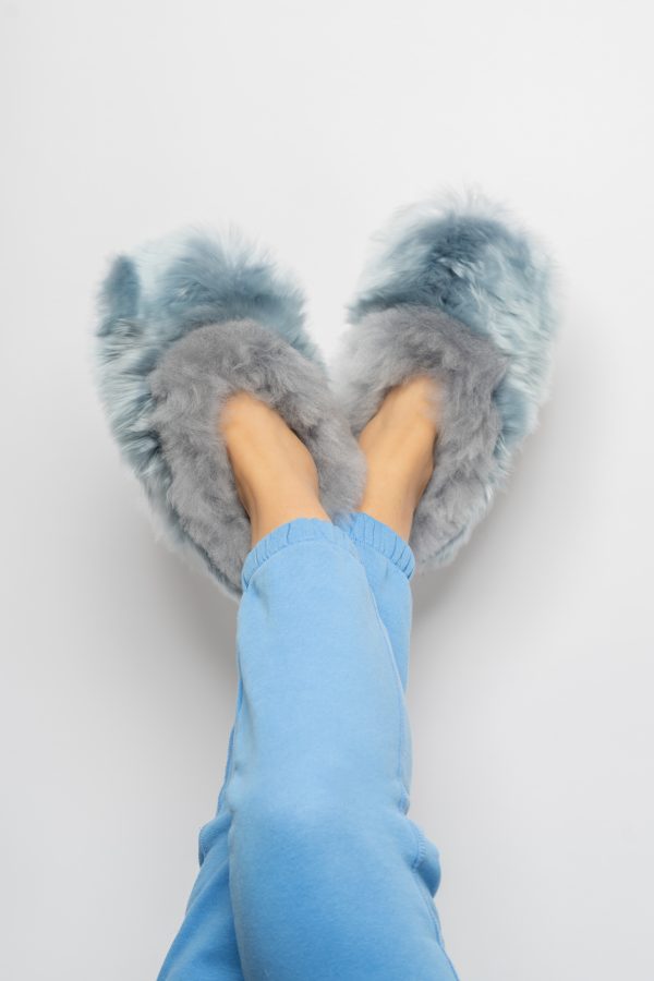 Alpaca Fur Suri Slippers - odour repelling, hypoallergenic and with thermoregulation properties. - Image 5