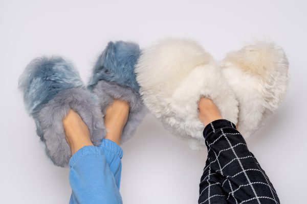 Alpaca Fur Suri Slippers - odour repelling, hypoallergenic and with thermoregulation properties. - Image 9