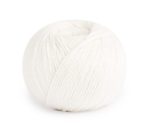 100 White DK Baby Alpaca Yarn